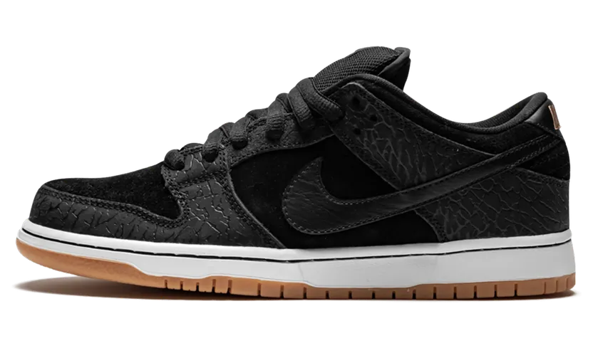 Nike Dunk Low Premium SB QS ‘Nontourage’ Black/Black-White-Gum Medium Brown (504750-040)