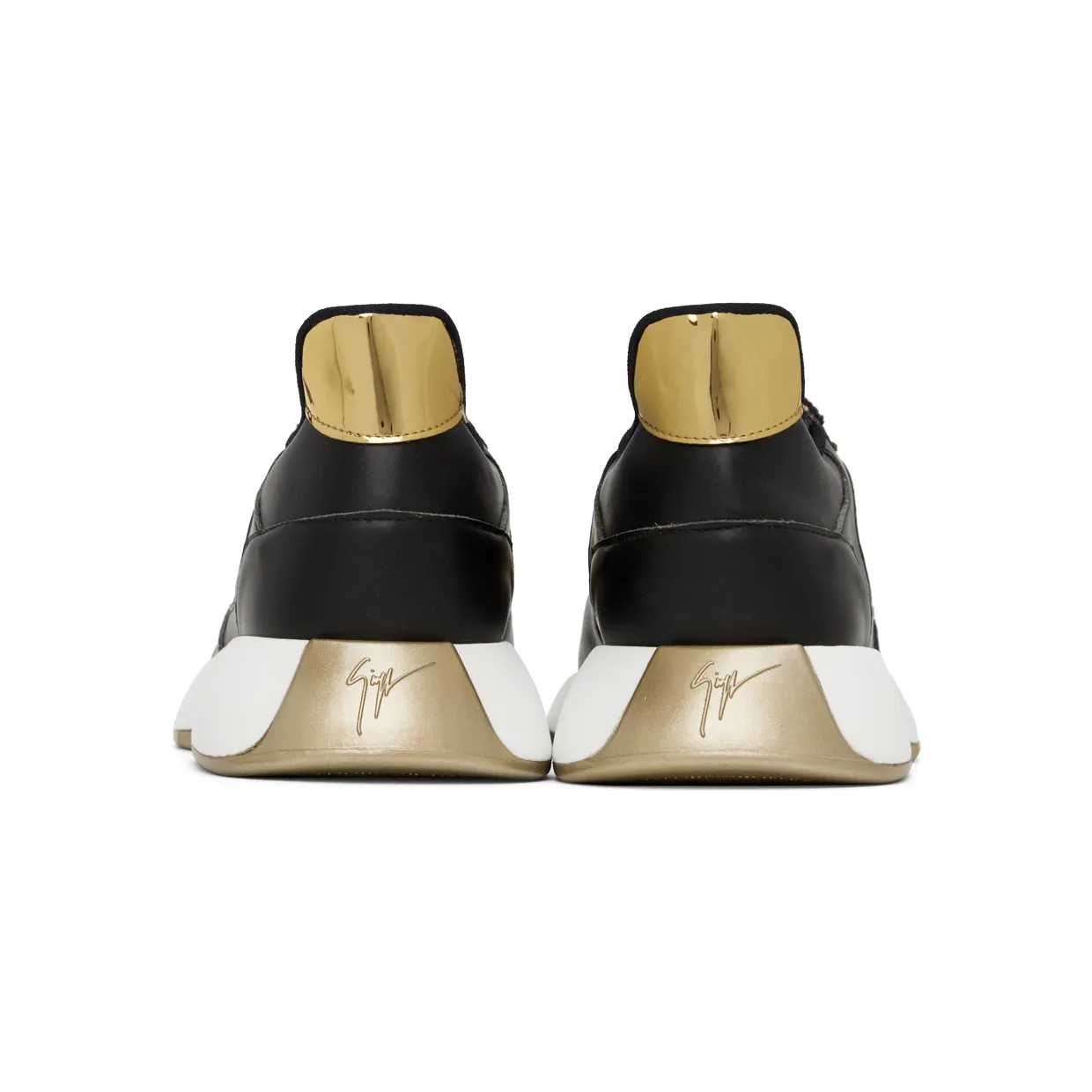 Giuseppe Zanotti Black & Gold Ferox Sneakers (RM20033-91682) (2)