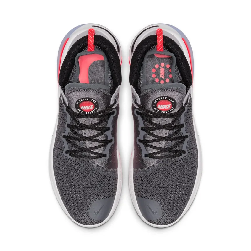 Nike Joyride Run Flyknit Dark Grey Bright Crimson Dark Grey/Pure Platinum-Anthracite-Bright Crimson (AQ2730-004)