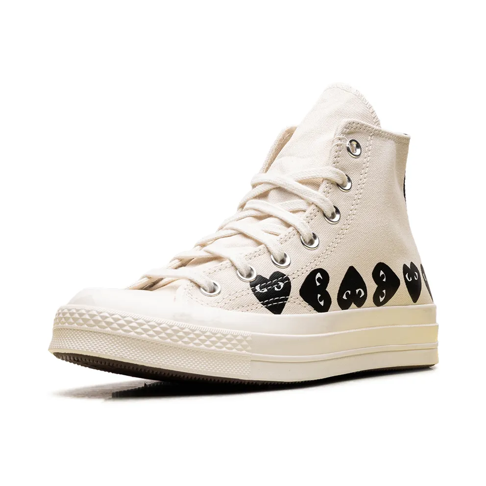 Converse Chuck Taylor All Star 70 Hi “Comme des Garcons PLAY Multi-Heart Milk” (AZ-K127-001)