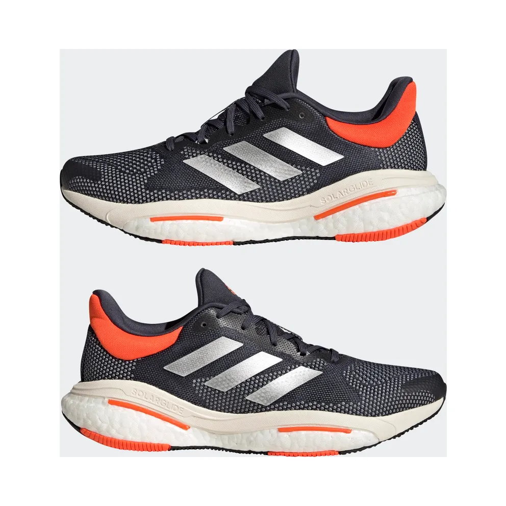 adidas Solarglide 5 Shadow Navy / Silver Metallic / Impact Orange (GX6706)