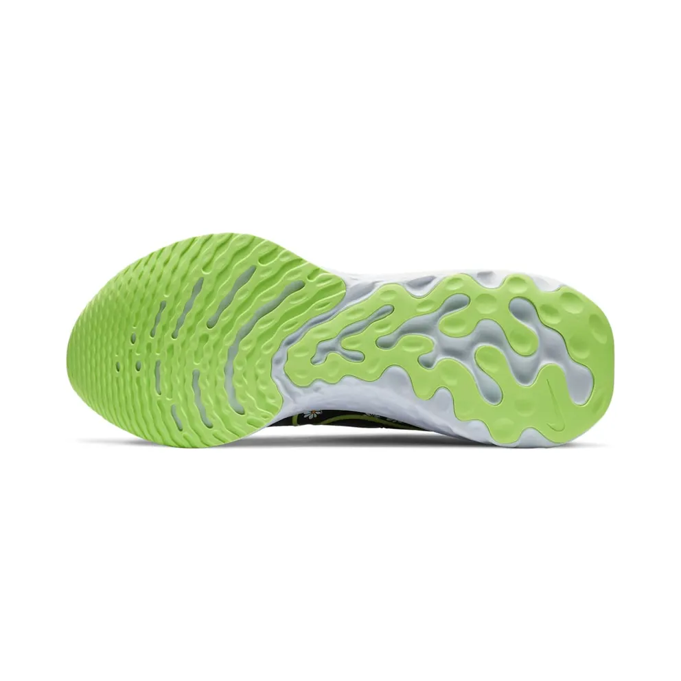 Nike React Infinity Run Flyknit Daisy Black/Speed Yellow-White-Ghost Green (CW5573-001)