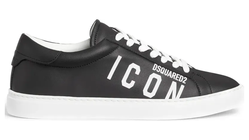 DSQUARED2 Icon low-top met logoprint “Black” (SNM038401500001)