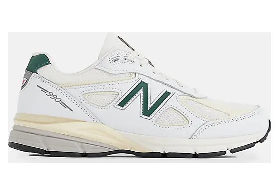New Balance 990V4 “Made in the USA – White / Green” (U990TC4)
