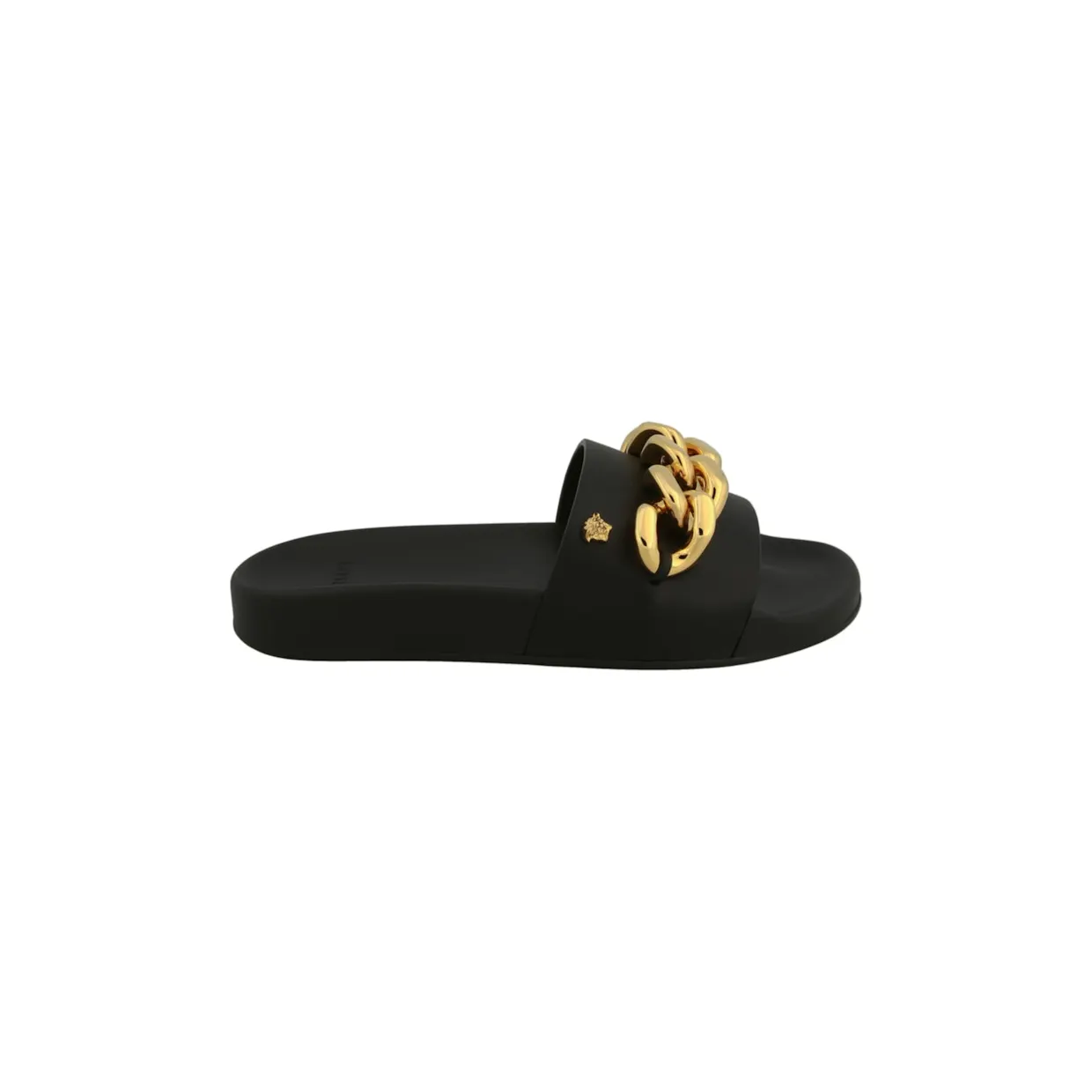 Versace Chain Link Slides Black (DST578C_DV46G_KVO41)