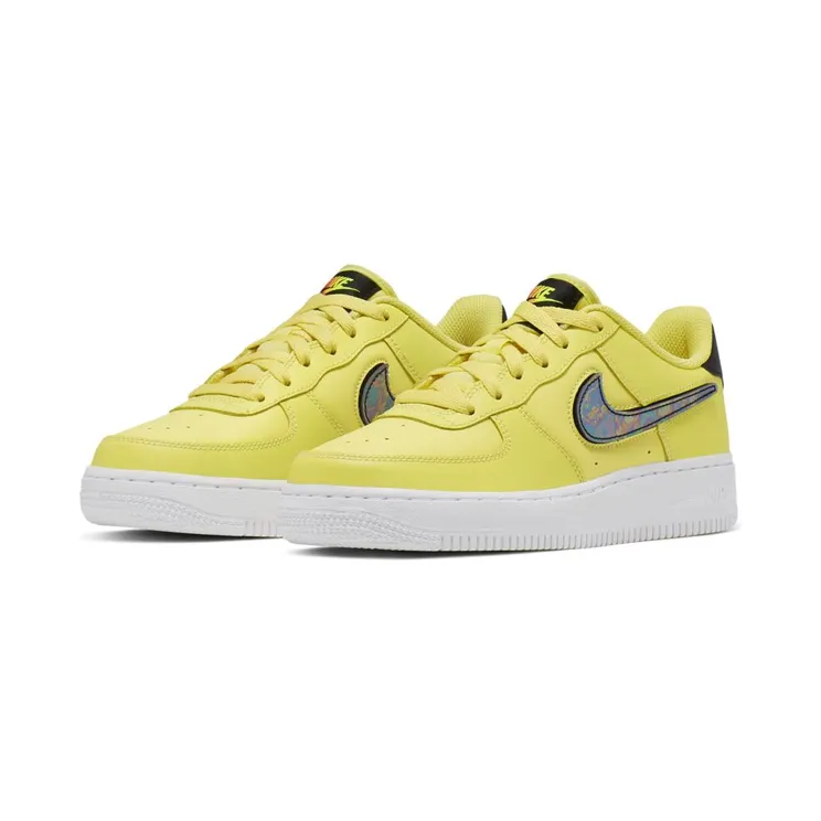 Nike AIr Force 1 LV8 3 Yellow Pulse (GS) “Yellow Pulse / White / Black” (AR7446-700)