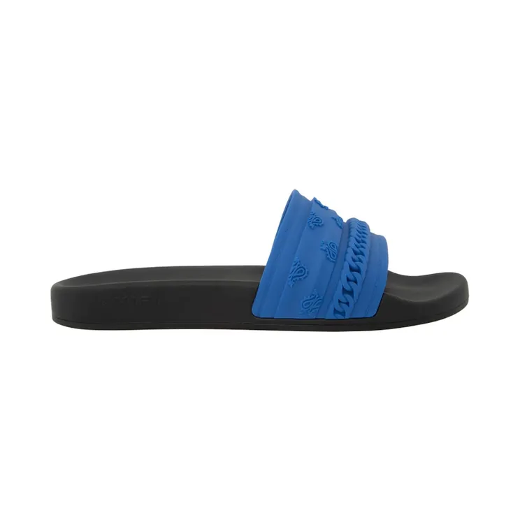 AMIRI Pool Slide Bandana Chain Blue Black (MFF002-013)