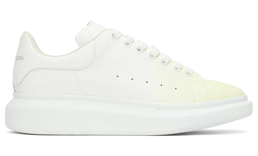 Alexander McQueen White & Blue Gradient Oversized Sneakers (645867WHZ4N)
