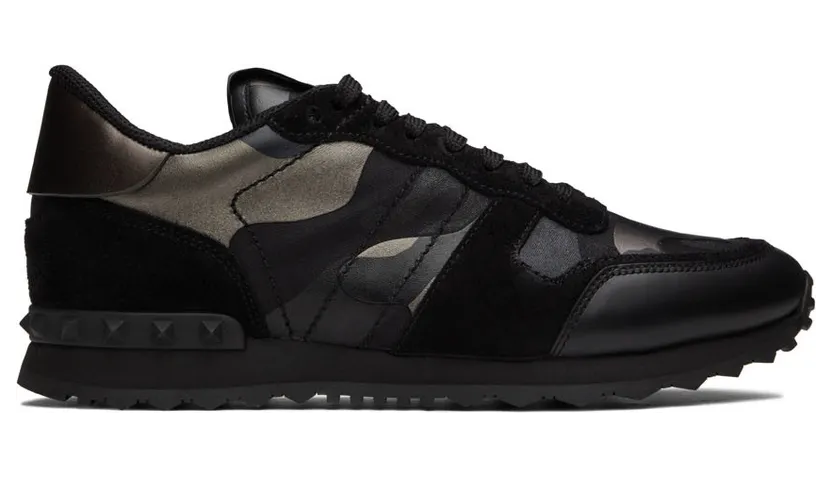 Valentino Garavani Black Rockrunner Sneakers (1Y2S0723NTA)