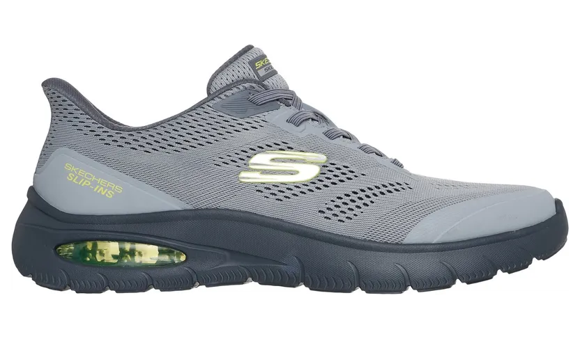 Skechers Slip-ins: Skech-Air Summits Sneaker Houtskool/Limoen