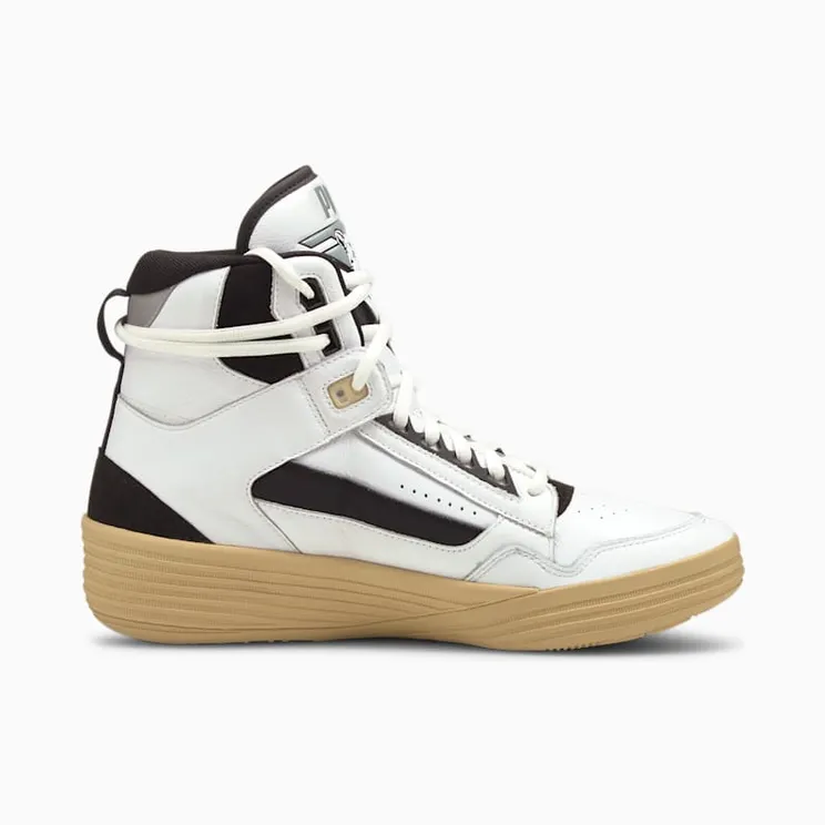 Puma x KUZMA Clyde All-Pro Mid basketbalschoenen Wit/Beige (194836-01)