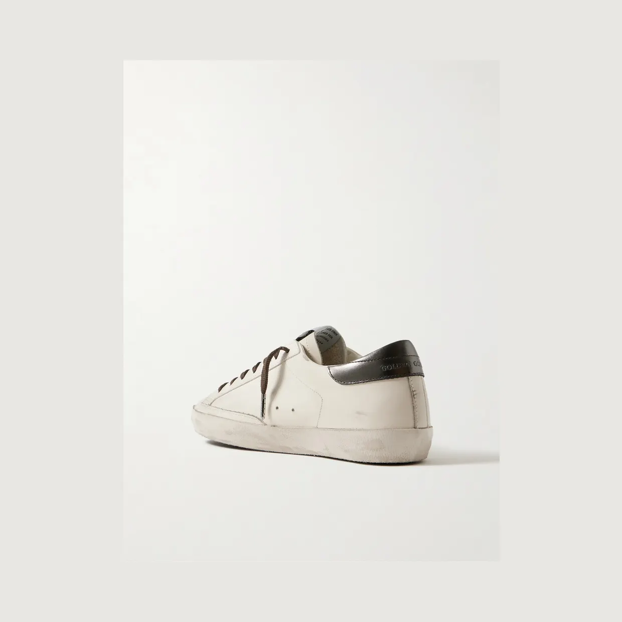 Golden Goose Super-Star Distressed Leather Sneakers White (GMF00101.F007516) (4)