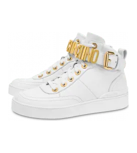 Moschino Sneakers Aus Nappaleder Basket (POLMA15503G1DMF0100)