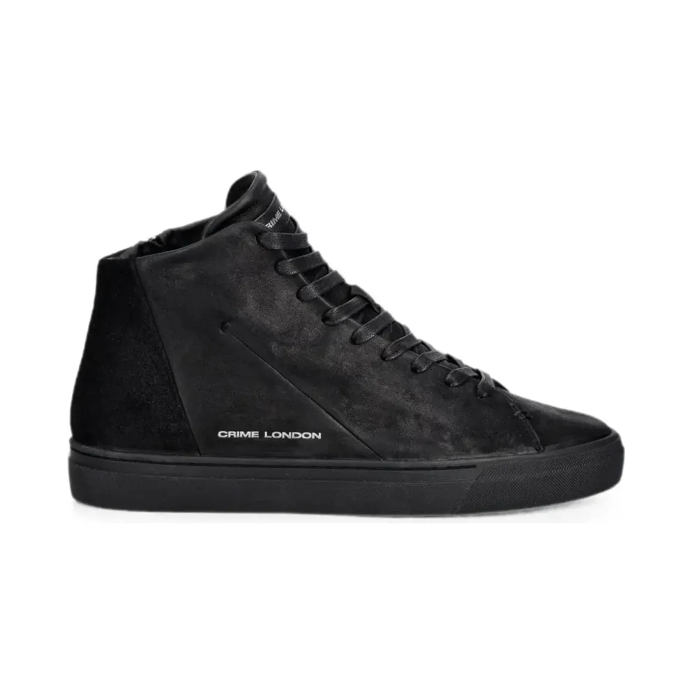Crime London High-top with rits aan de zijkant – Black (10830AA9)