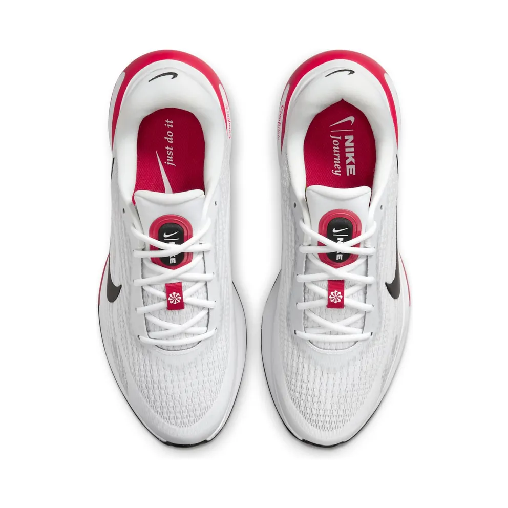 Nike Journey Run White Fire Red Cement Grey Black (FN0228-103)