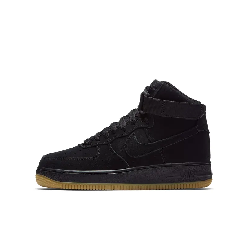 Nike Air Force 1 High Suede Black Gum (GS) Black/Gum Light Brown-Black (807617-002)