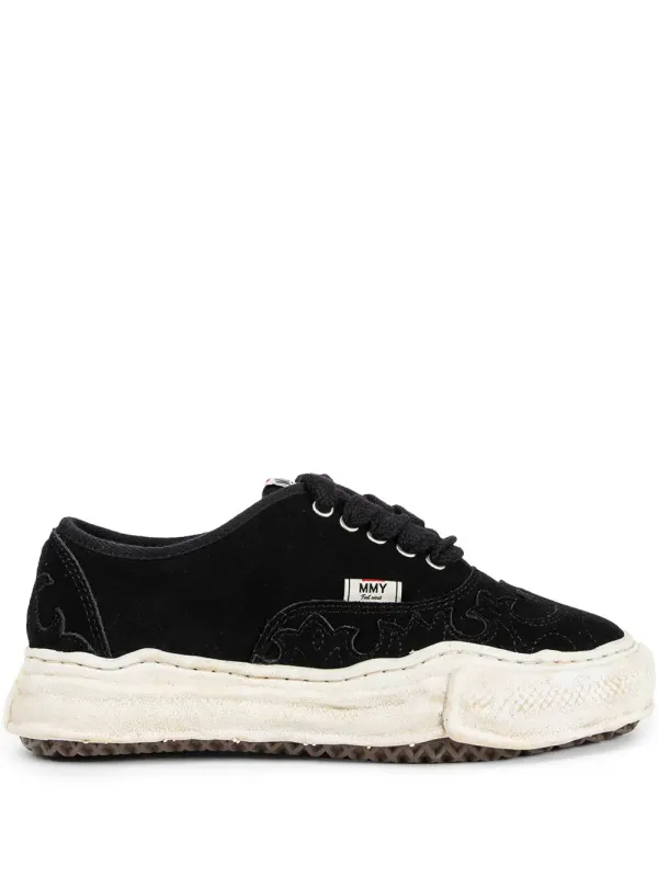 Maison MIHARA YASUHIRO Original Sole Western aus Wildleder – Black (A15FW734)