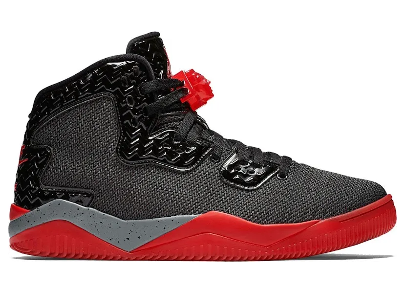 Jordan Air Spike Forty PE ‘Black Fire Red’ Black/Fire Red-Cement Grey (807541-002)