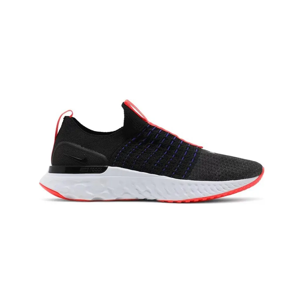 Nike React Phantom Run Flyknit 2 Black Bright Crimson (DD8352-001)