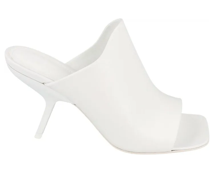 Ferragamo Era Mules Wide White (01G519-766451-1D)