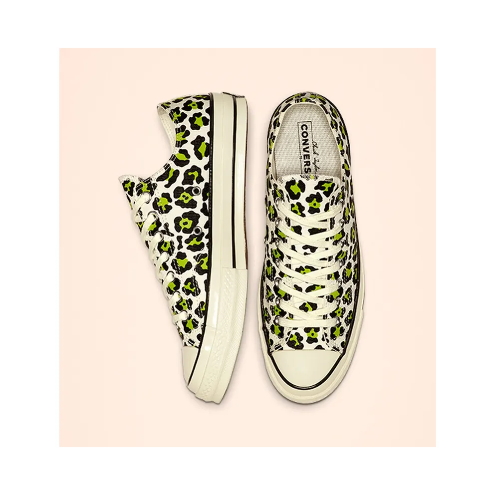Converse Chuck Taylor All Star 70 Ox Leopard White Bold Lime (164410C)