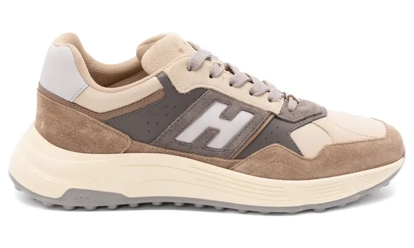 Hogan Hyperlight sneakers met vlakken – Bruin (HXM5630FK70UHP)