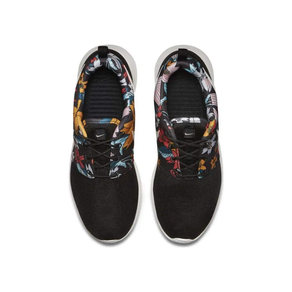 Nike Roshe Run Black Floral Aloha (GS) Black/Sail (599432-090)
