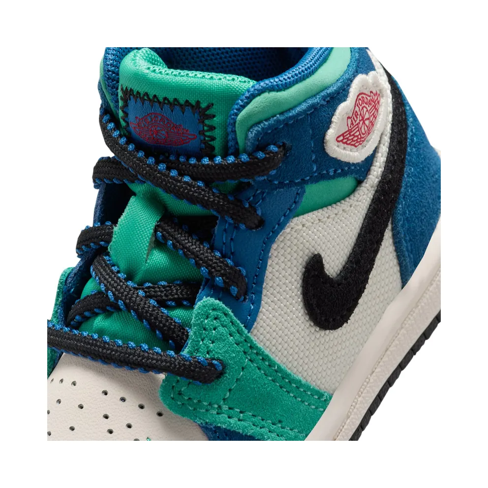 Air Jordan 1 Chalk/True Blue/Kinetic Green/University Red (IO2055-100)