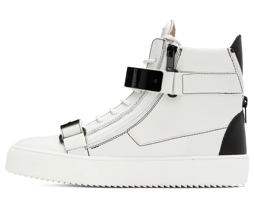 Giuseppe Zanotti White Coby High Sneakers (RM20004-92185) (3)