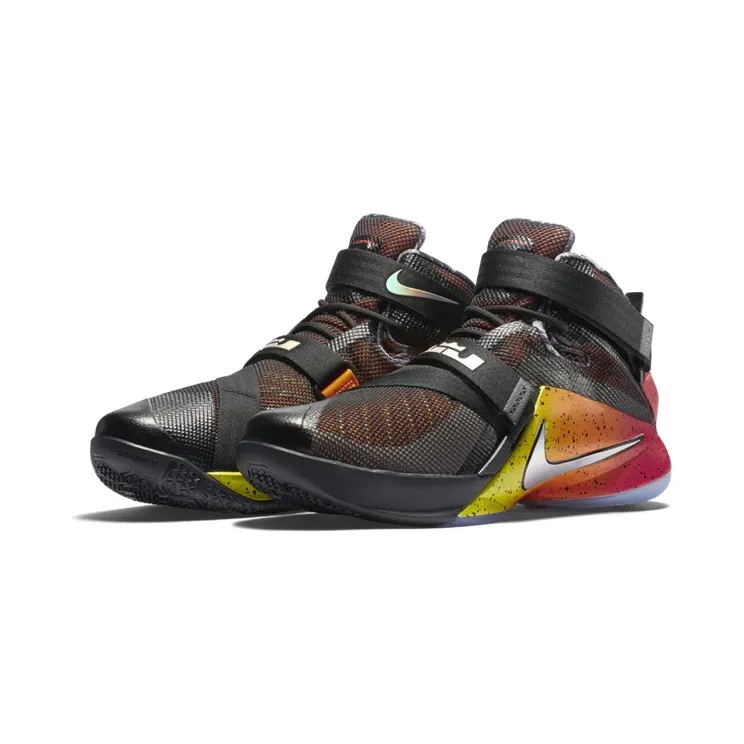LeBron Soldier 9 Black/Bright Citrus/Ember Glow/Multi-Color (810803-098)