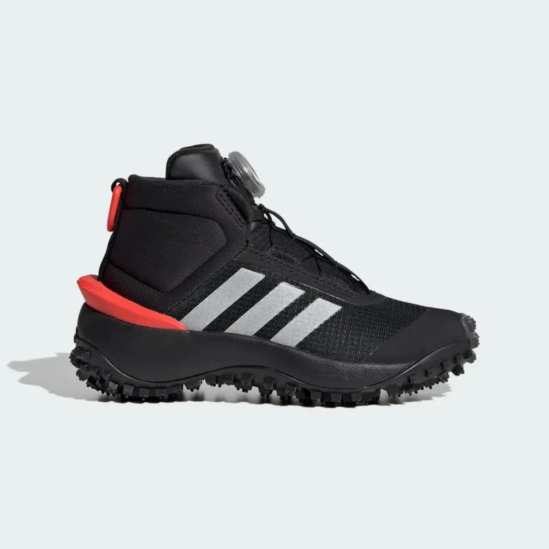 Adidas Fortatrail Kids Core Black / Silver Metallic / Bright Red (IG7262)
