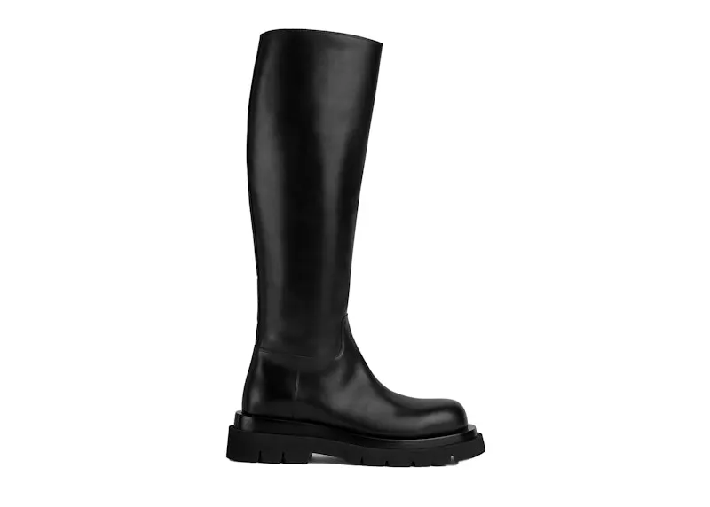 Bottega Venetta Knee High Lug Boot Black (716225 V1AO0 1000)