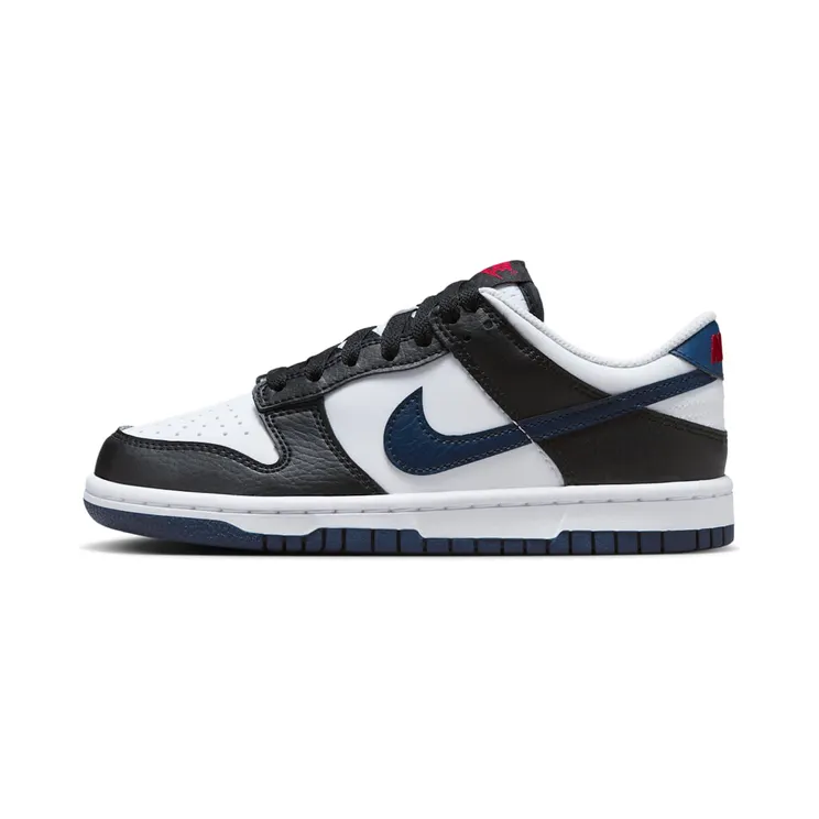 Nike Dunk Low “Black / White / University Red / Midnight Navy” (HJ9202-001)