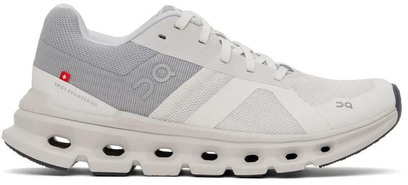 On Grey & White Cloudrunner (46.99015)