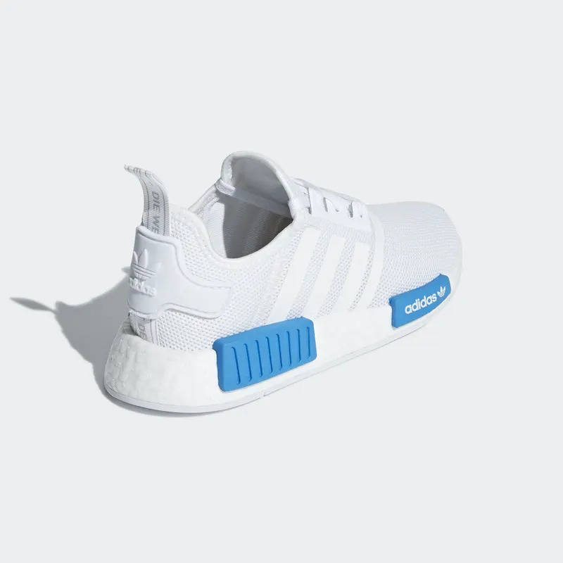 adidas NMD R1 Cloud White Bright Blue (Youth) Cloud White/Cloud White/Bright Blue (AQ1785)