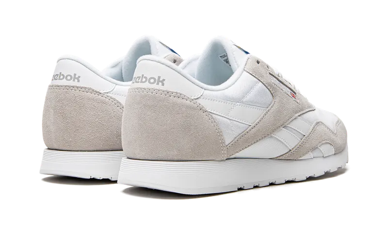 Reebok Classic Nylon Shoes White / White / Light Grey (FV1593)