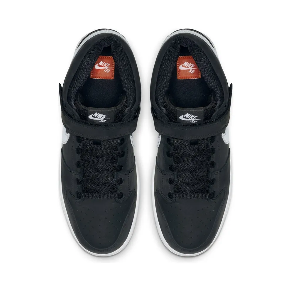 Nike SB Dunk Mid Orange Label Black/White-Black-Gum Light Brown (CD6754-001)