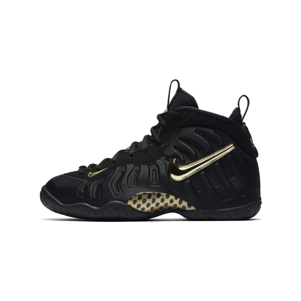 Nike Air Foamposite Pro Black Metallic Gold (GS) Black/Metallic Gold-Black (644792-010)