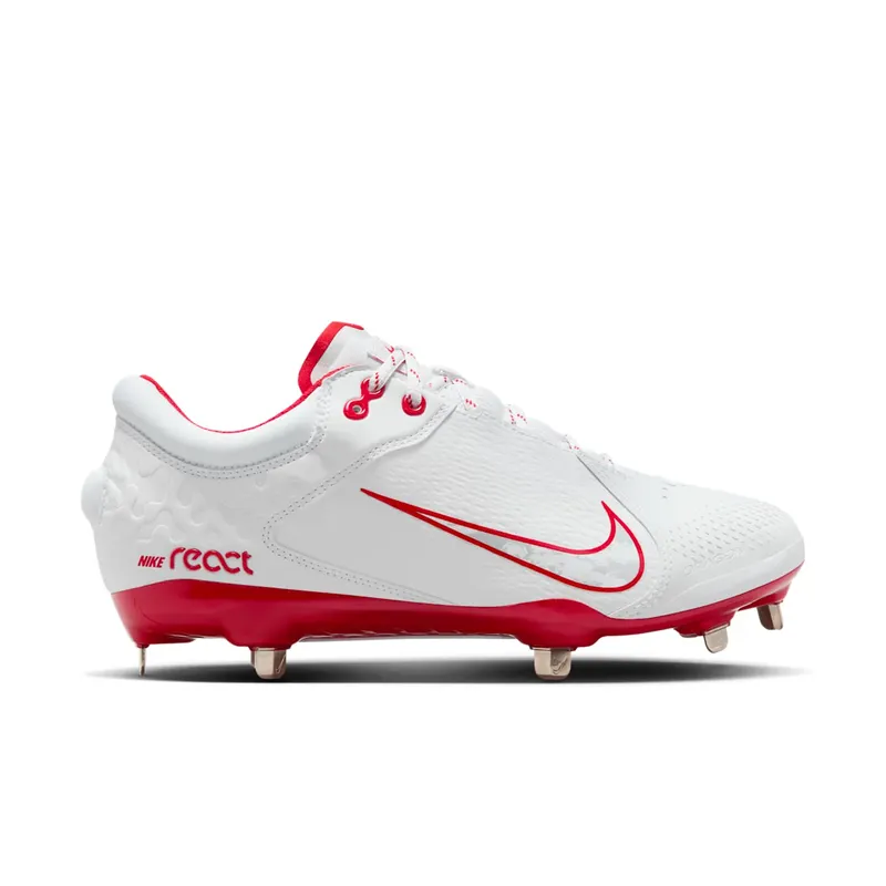 Nike Hyperdiamond 4 Elite White Pure Platinum University Red (FZ0923-104)
