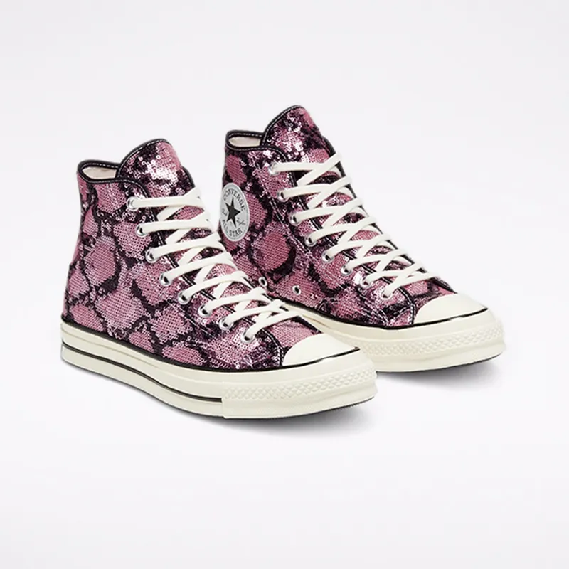 Converse Chuck Taylor All-Star 70s Hi Light Sequin Light Orchid/Egret-Black (166560C)
