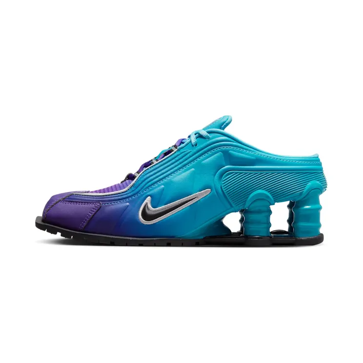 Nike x Martine Rose Shox MR4 “Scuba Blue / Metallic Silver / Black” (DQ2401-400)