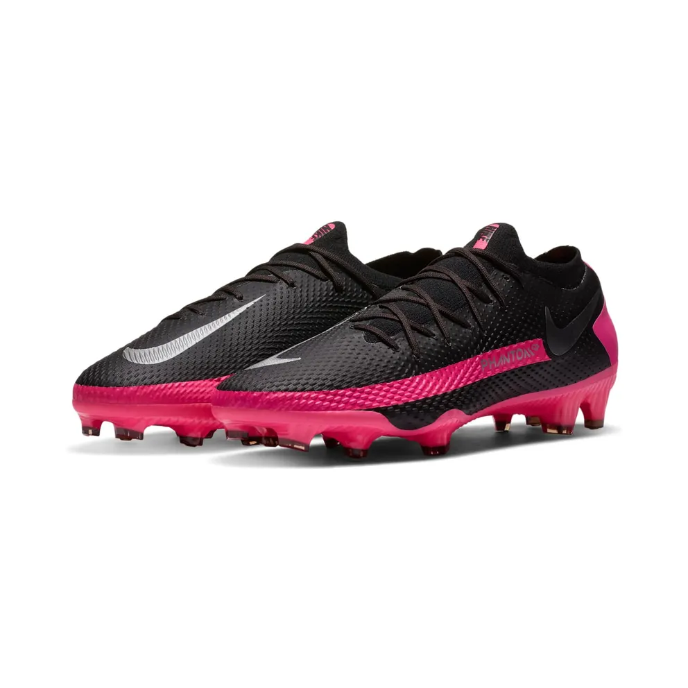 Nike Phantom GT Pro FG Black Pink Blast Black/Pink Blast-Metallic Silver (CK8451-006)