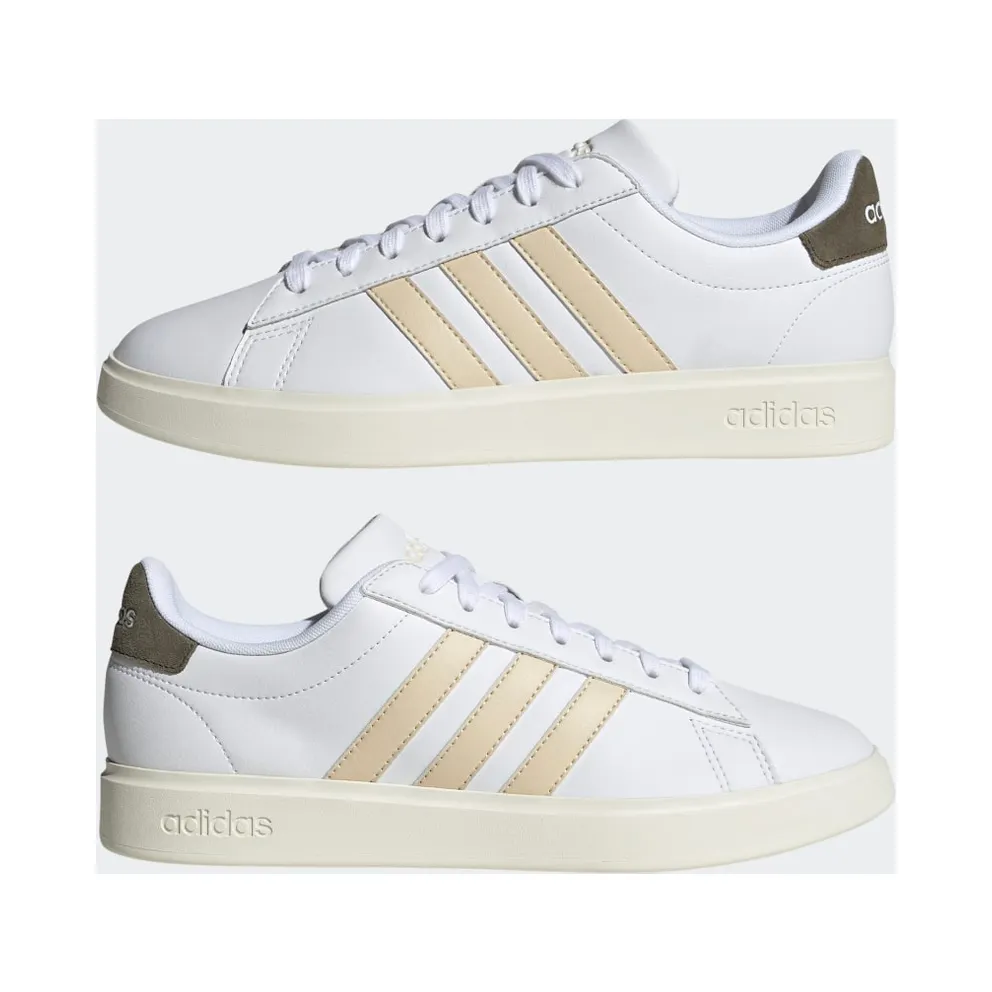 Adidas Grand Court Cloudfoam Lifestyle Court Comfort Cloud White / Sand Strata / Olive Strata (FZ6406)