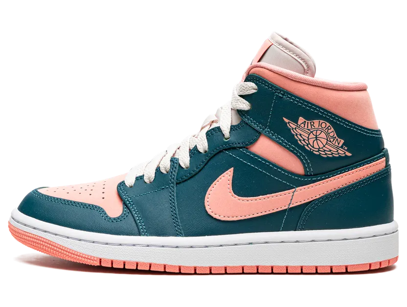 Jordan 1 Mid Dark Teal Green (W) (BQ6472-308)