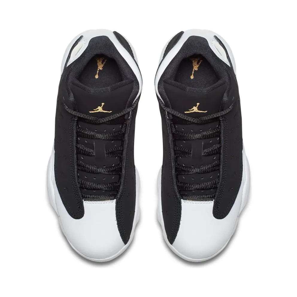 Jordan 13 Retro Black White Gum Medium Brown Metallic Gold (439669-021)