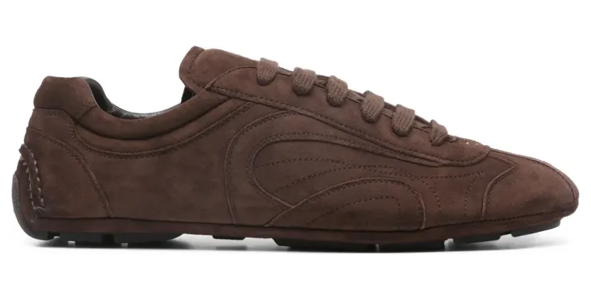 Prada Montecarlo Re-Edition 2005 Sneakers aus Wildleder – Grau (4E1165FG001008)