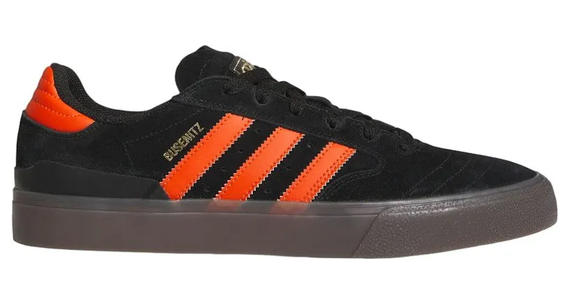 adidas Busenitz Vulc II Core Black Collegiate Orange Gum (IF2094)