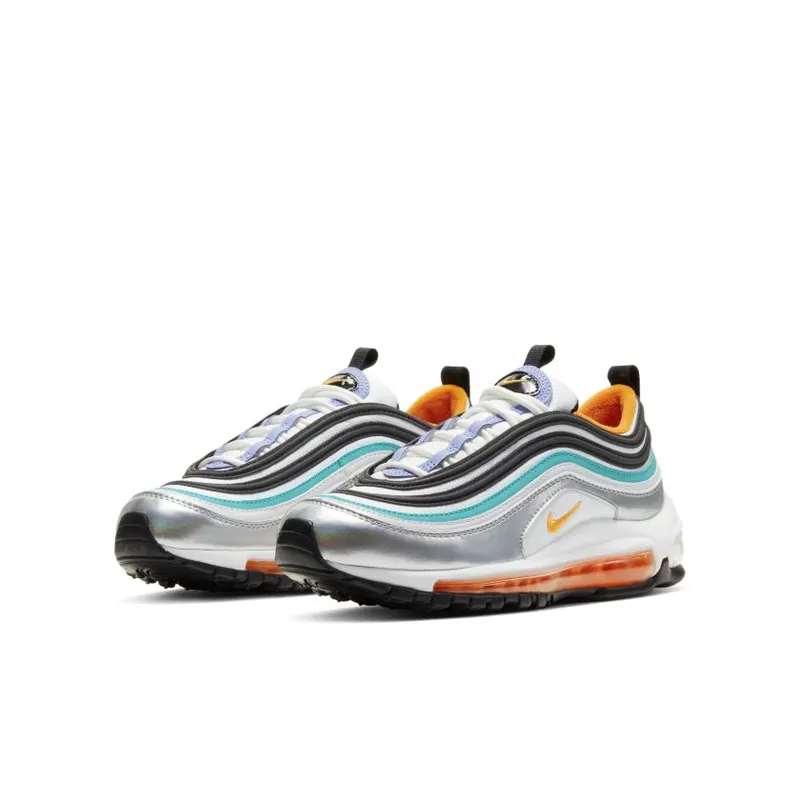 Nike Air Max 97 DTN Metallic Silver (GS) Metallic Silver/White/Black (CW0989-001)