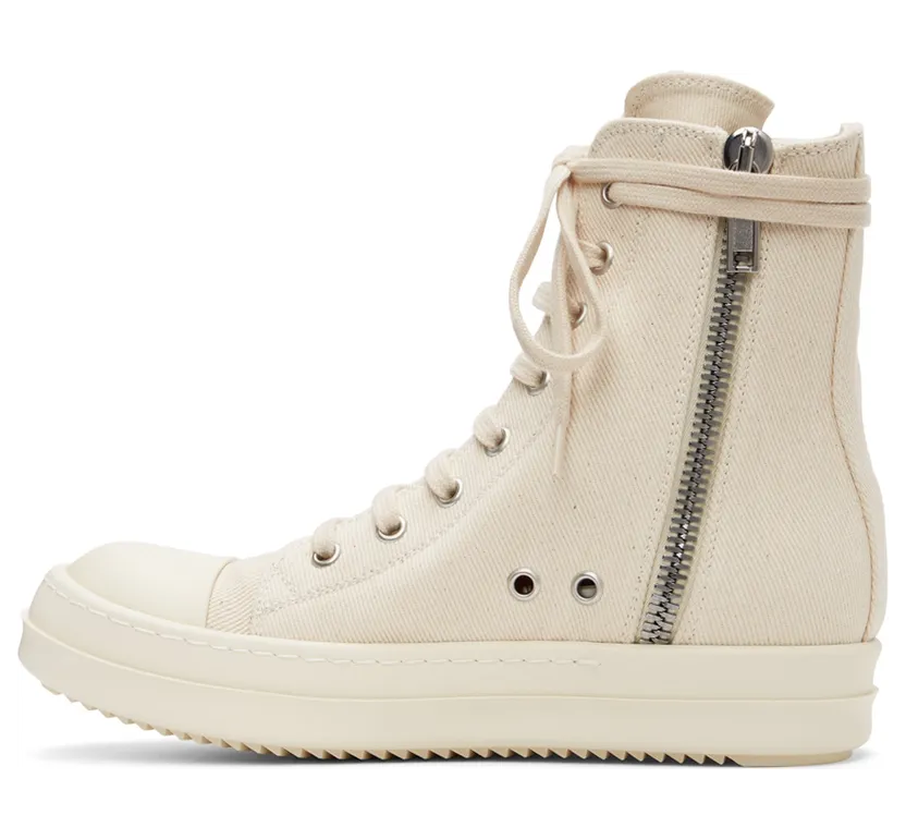 Rick Owens Drkshdw Beige Cargo Sneakers (DS01B7801 DMN) (3)