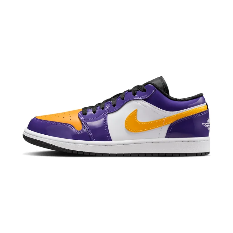 Jordan 1 Low SE Lakers “Court Purple / White / Black / University Gold” (IQ9389-547)